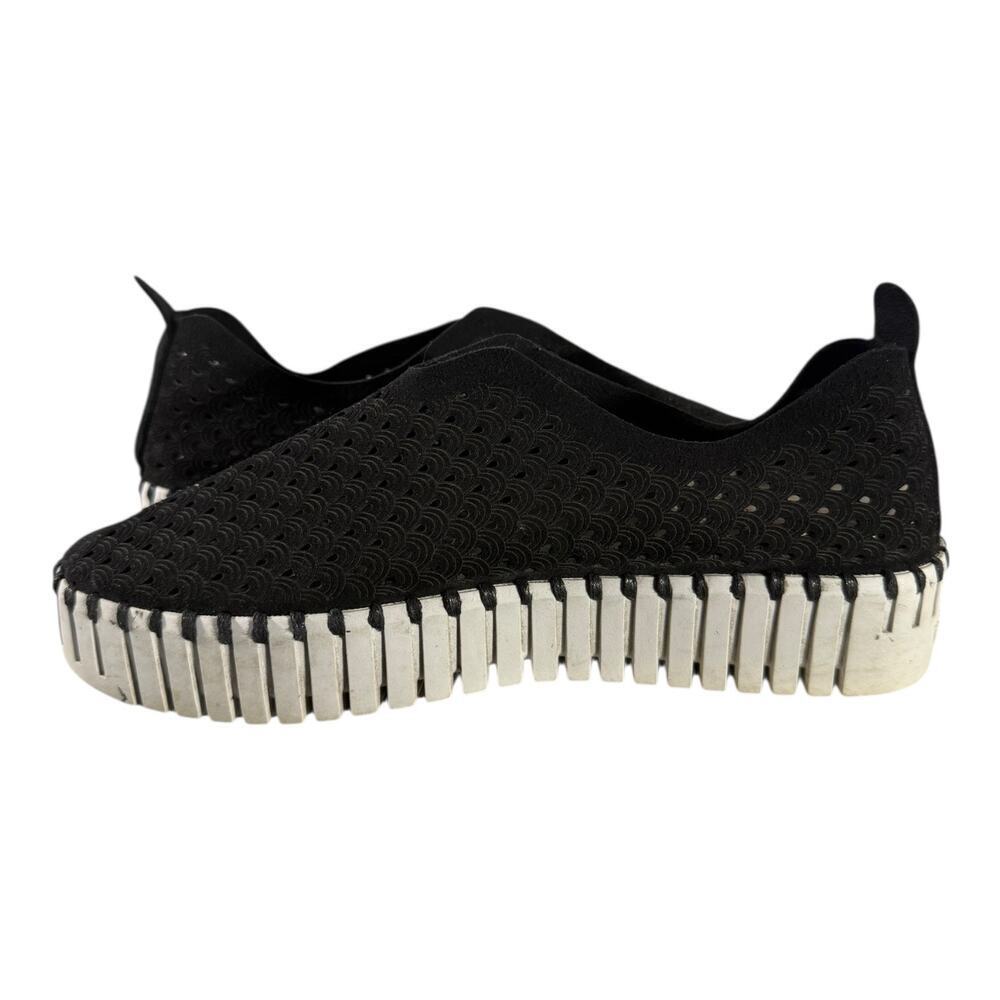 Ilse Jacobsen Women's Slip On TULIP3373-001 Black Sneakers Knit Size 7.5 - Picture 7 of 9